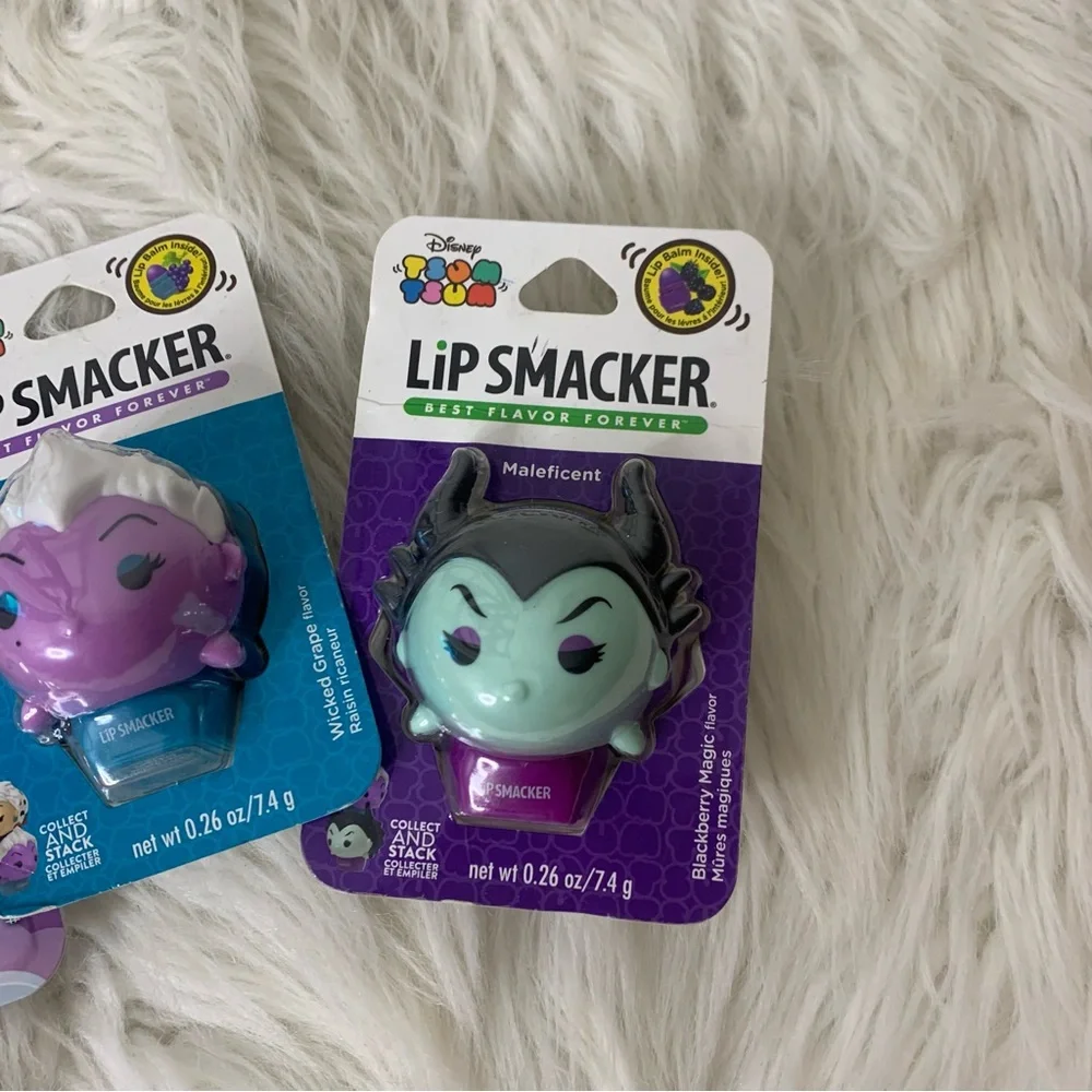 Lipsmacker Set of 3 Lipbalm Cinderella, Ursula and Maleficent